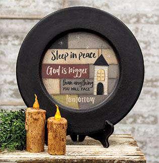 Sleep in Peace Church Plate - The Fox Decor